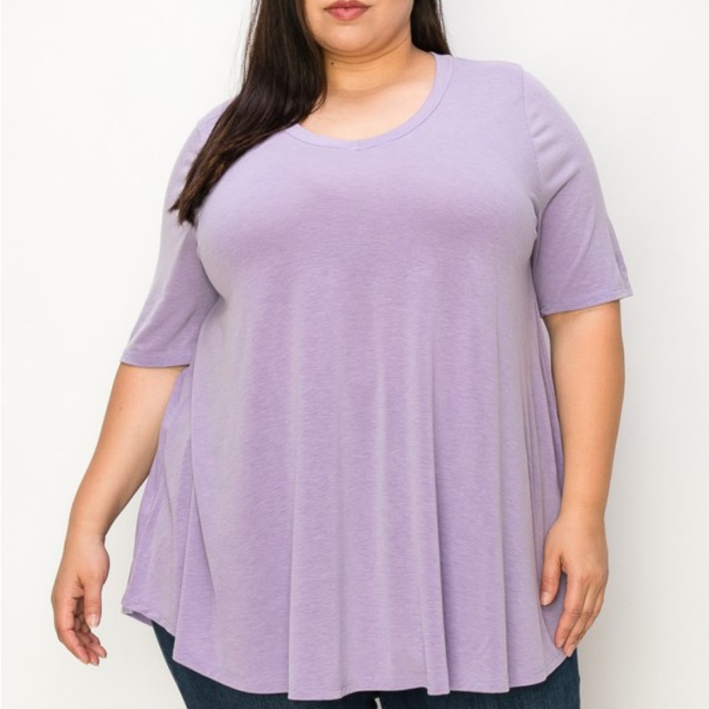 Lavender Women's Tunic Top